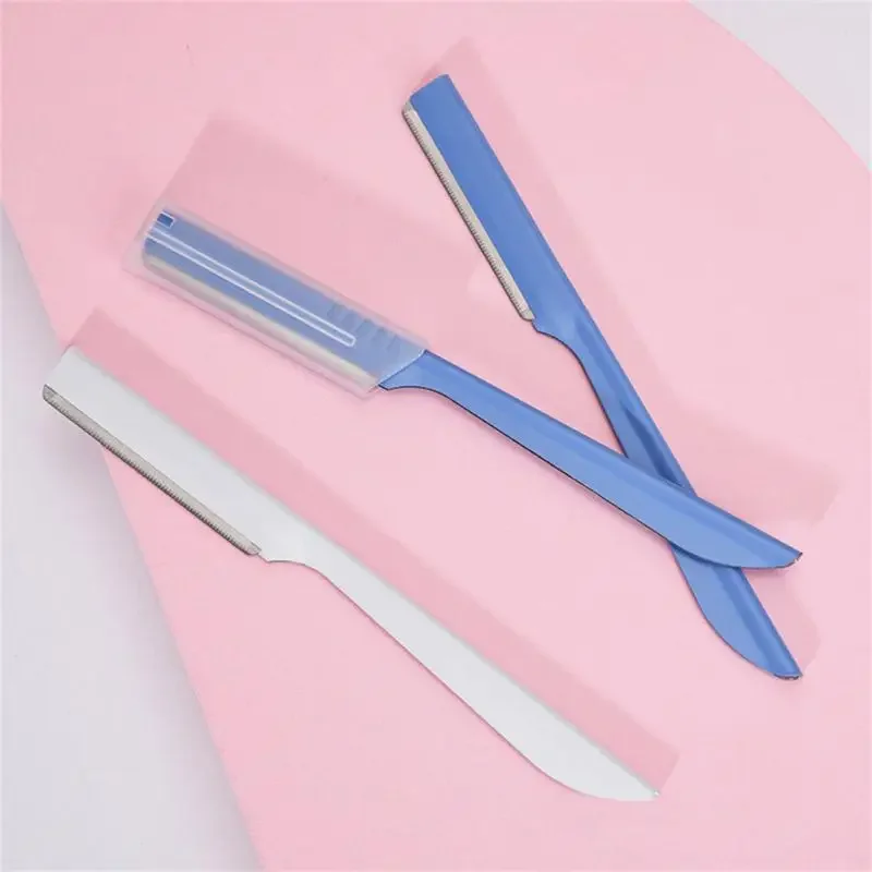 1/3pcs Rasoio sopracciglia Rasoio per sopracciglia Lama di rasoio Eye Brow Shaper Viso Rasoio di rimozione dei peli del viso per le donne Strumenti di trucco di bellezza