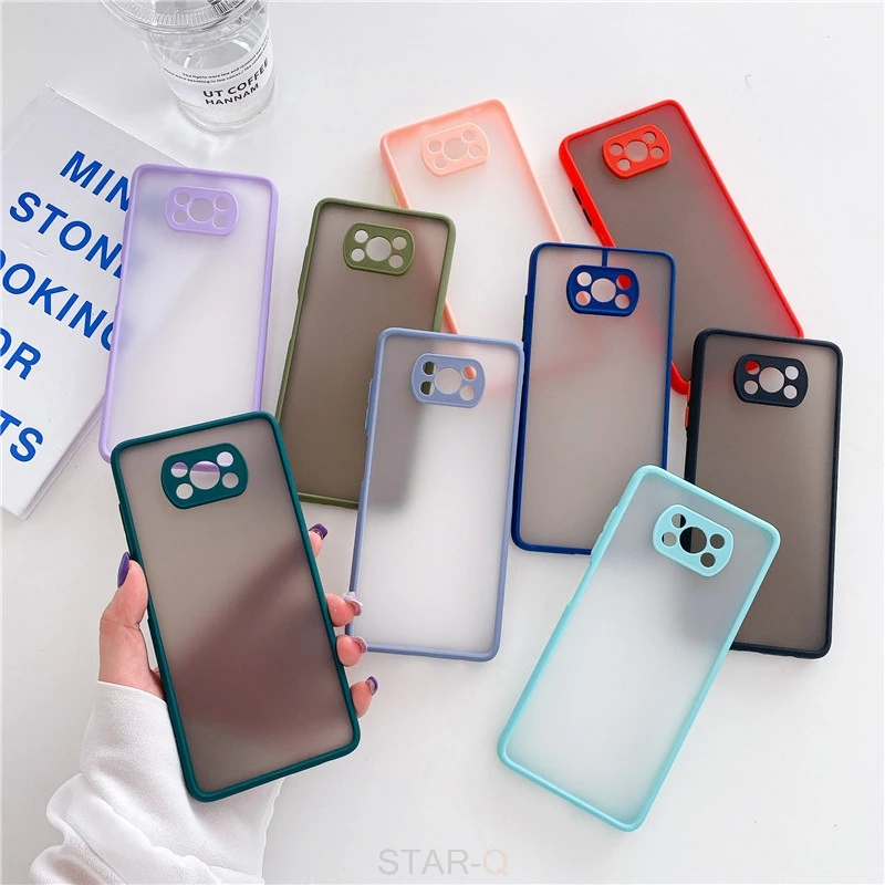 Skin Feel Matte Silicone Hard Phone Case For Xiaomi Mi Poco X3 Pro Nfc Men Shockproof Back Cover On Poko X3pro X3nfc X 3 3x