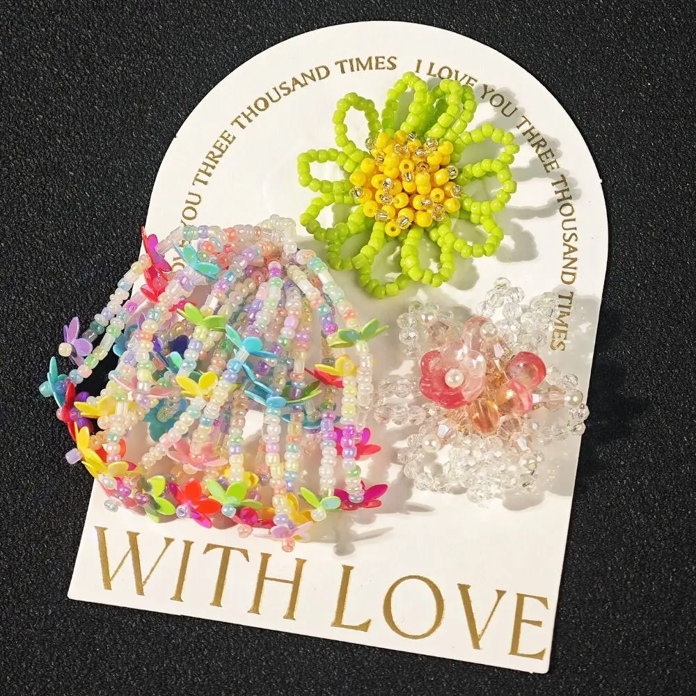 3Pcs/set Flower Bead Chain Crystal Shoe Charms Sparkling Tassel Pearl Heavy Work Shoe Clips Handmade Elegant Jelly Shoes Charm