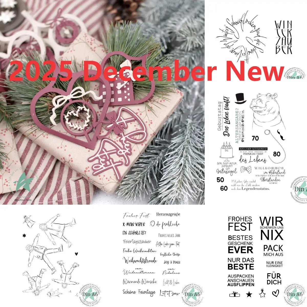 

Christbaumkugel Stamps 2025 New Metal Cutting Dies For Craft Embossing Make Paper Greeting Card Making Template DIY Handmade