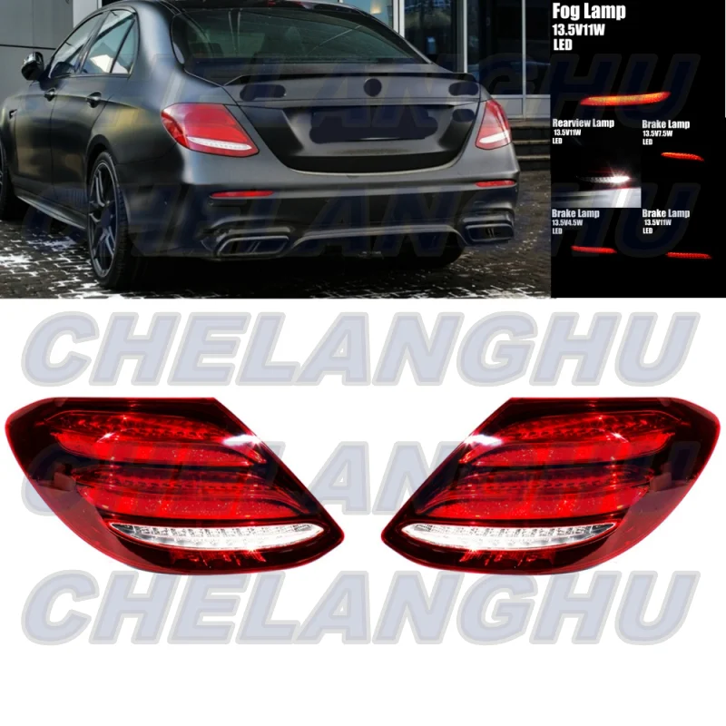 

LED Tail Light For Benz E200 E220d E350d W213 Right-hand drive 2017 2018 2019 2020 Pair L+R Rear Lamp Car accessories