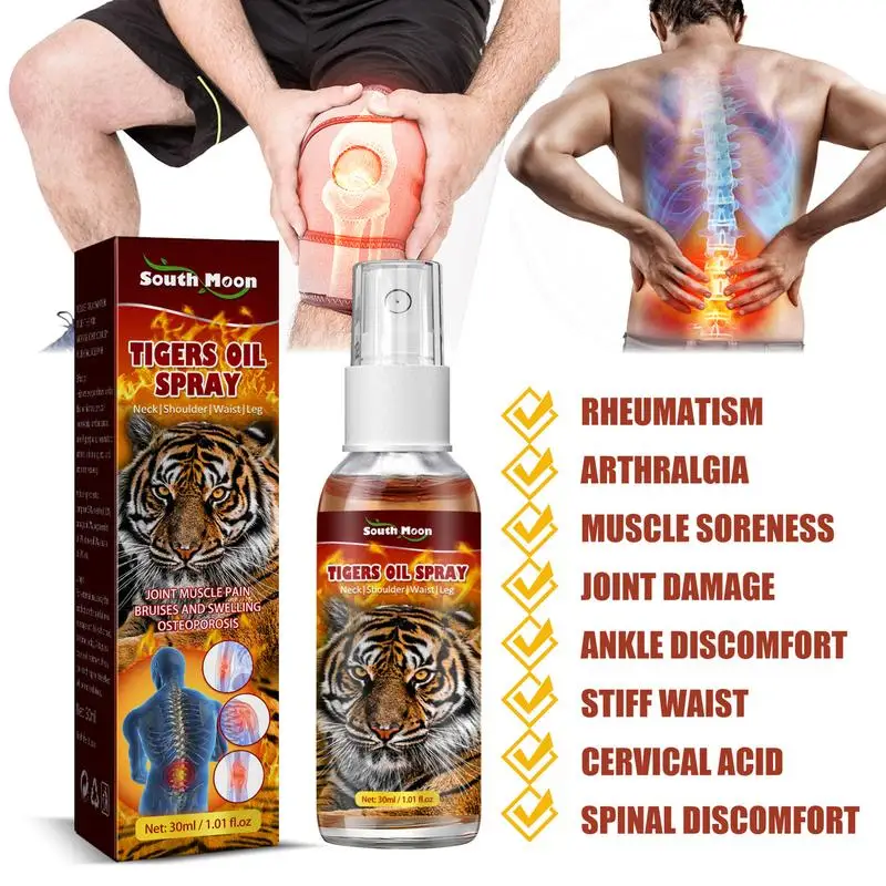 Chinese Tiger Oil Spray Activating Muscles And Bones Massage Care Spray Activating Oil Soothes Reduces Inflammtion Essential Oil