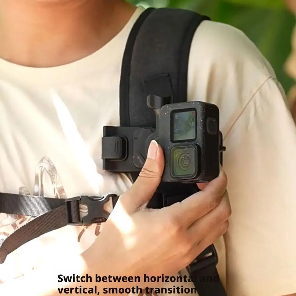 

Регулируемая быстросъемная кобура для палки для селфи 2-в-1, ремень для рюкзака, держатель для камеры, стабильная свободная связь для Insta360 DJI