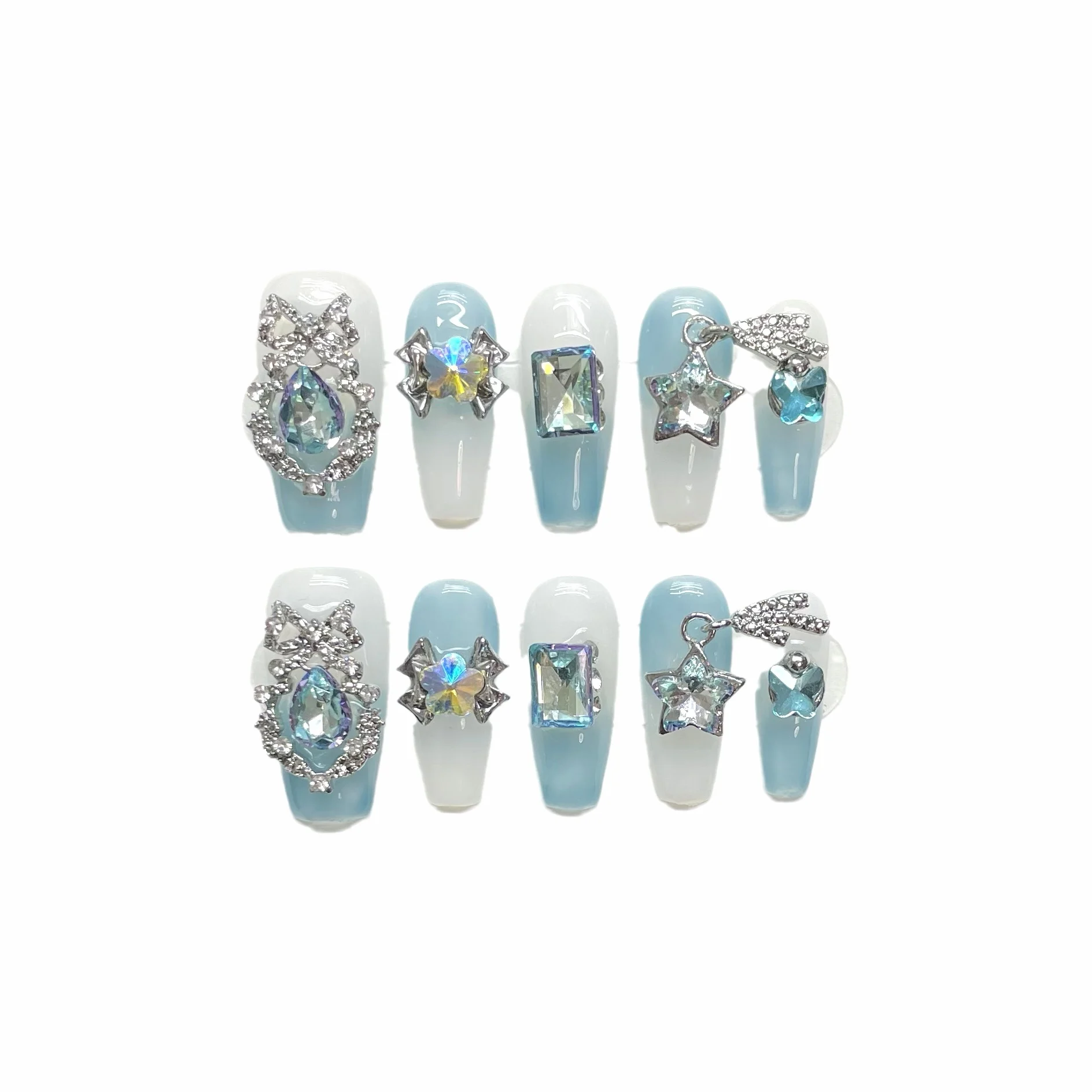 

Glacier Butterfly Nail Art Style Fashionable Wearable Manicure (026)