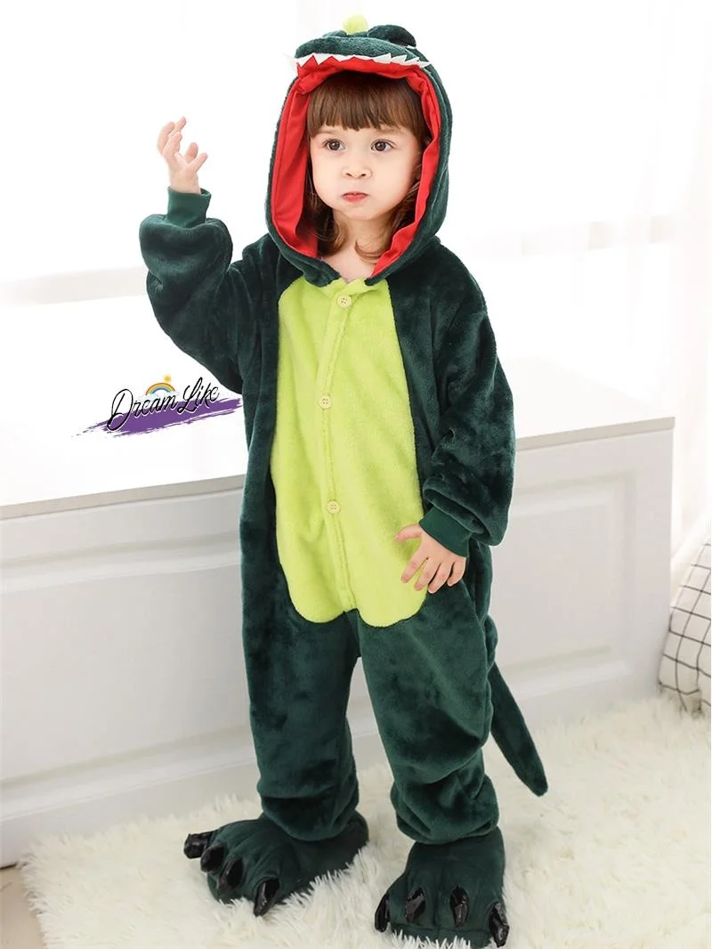 ديناصور الأطفال زي الخريف الشتاء loween الوحش دمية الحيوان Cisas لطيف ex الأداء الملابس البوليستر F...
