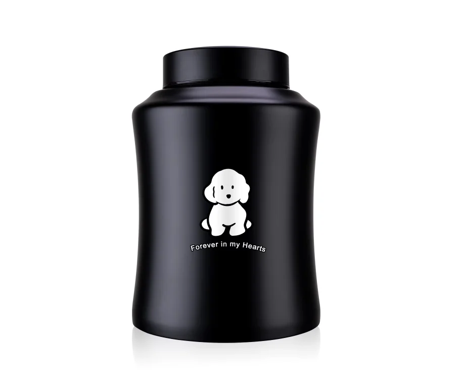 

Pet Commemorative Product, Eternal Love Stainless Steel Urn Cup Custom Pattern to Remember Your Beloved Pet