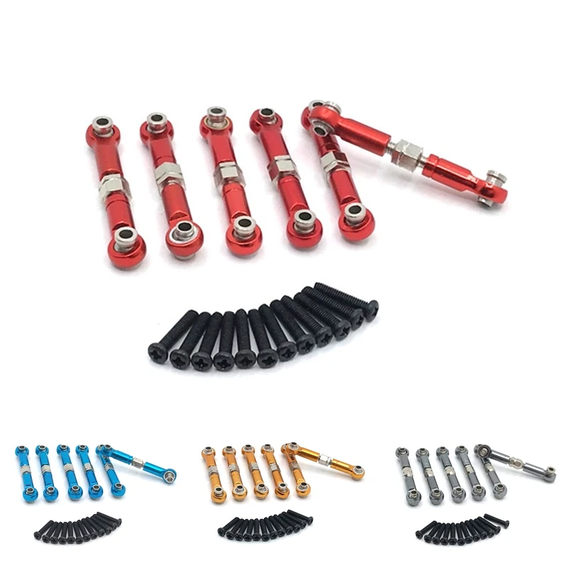 Lot de 6 maillons métalliques pour voiture RC, accessoires de mise à niveau, HS 18301, 18302, 18311, 18312, 18321, 18322, 1/18