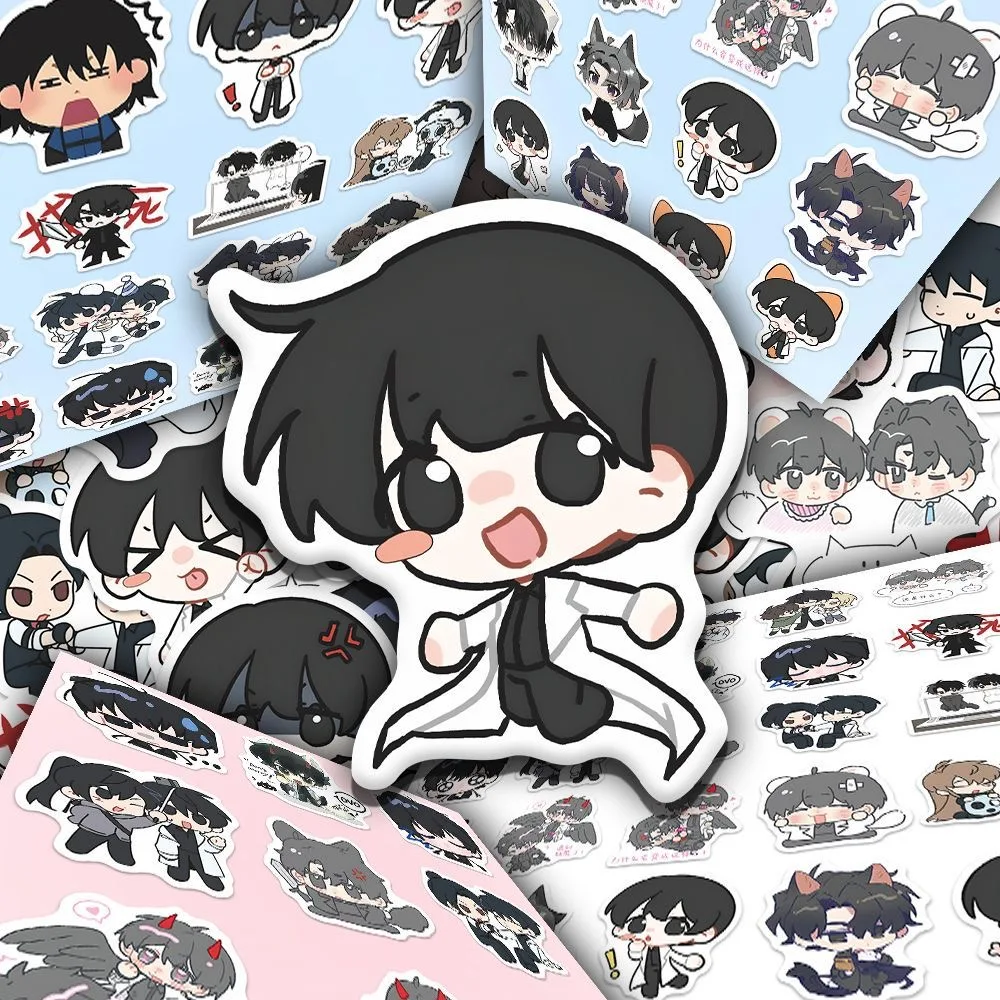 110 ورقة من ملصقات Q الإصدار التنكرية من منظور القراء متعدد العلوم، كارتون جديد لطيف ذهبي فقط ابن ليو تشونغه #3