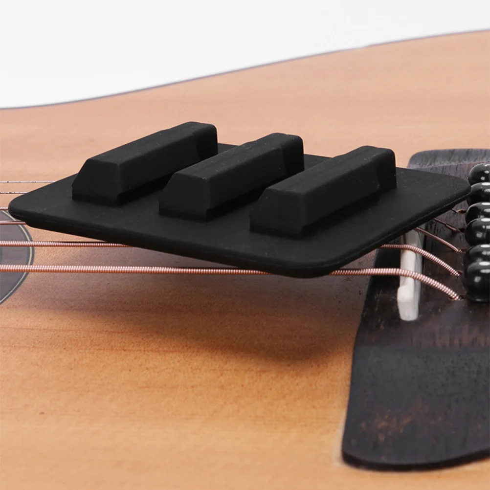 

Guitar Mute Rubber Electric Accessories Bass Fretboard Acoustic Practice Muteg Simple Sound Hole Cover