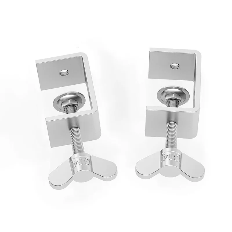 1Pcs 20~130mm 304 Stianless Steel Tiger Clamp C-Clamp Steel Pipe Square Clamps Adjustable Fixed Holder Clips