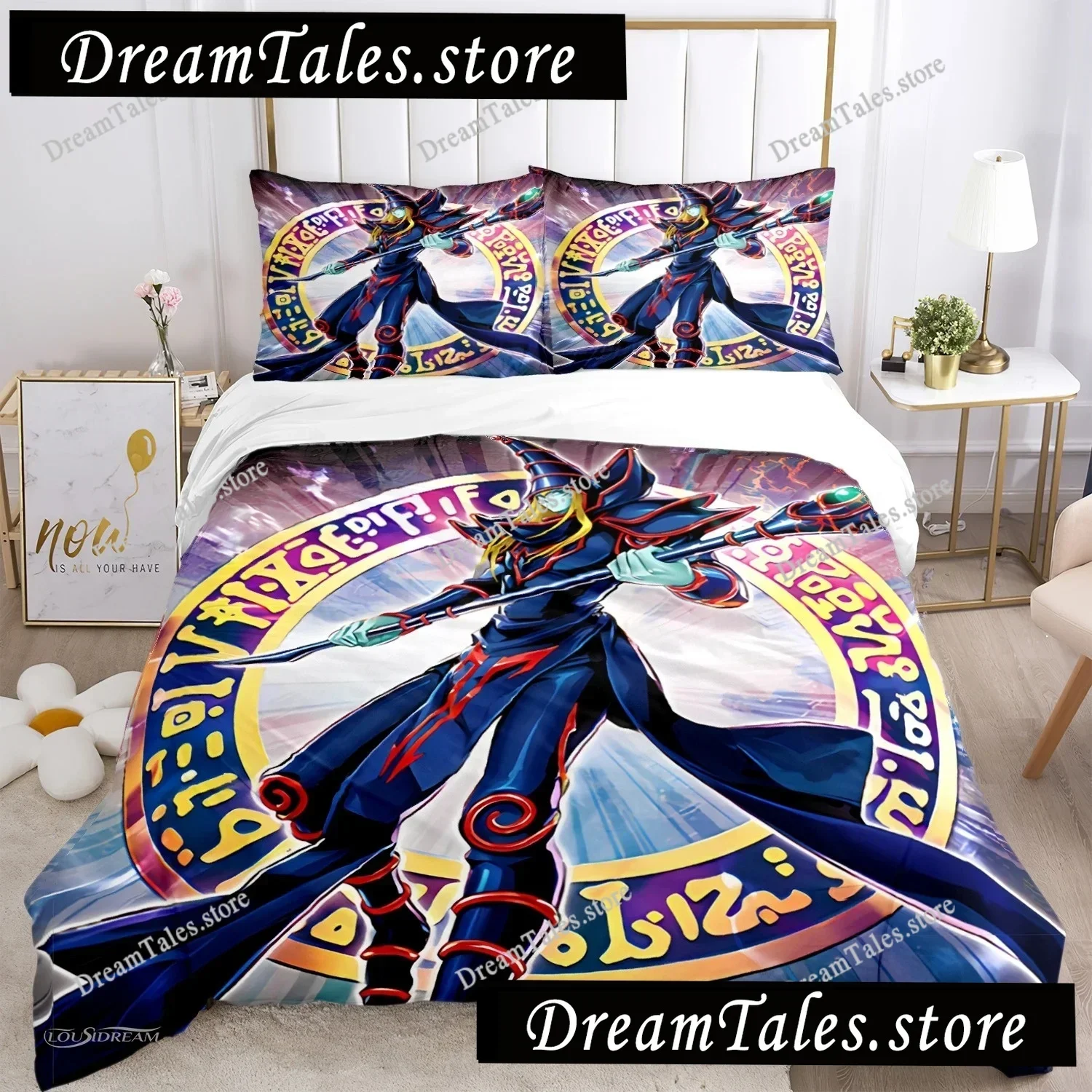 Cartoon Dark Magician Duvet Cover Comforter Fear Bedding Set Soft Quilt Cover And Pillowcases For Teens SingleDoubleQueenKing029