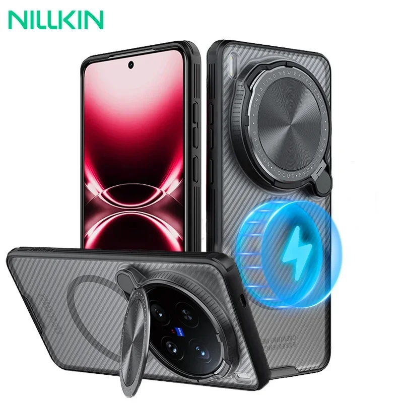 

Чехол NILLKIN для Vivo X200 Ultra Magsafe, чехол CamShield, опора с защитой объектива, магнитная задняя крышка для Vivo X200 U, магнитный чехол
