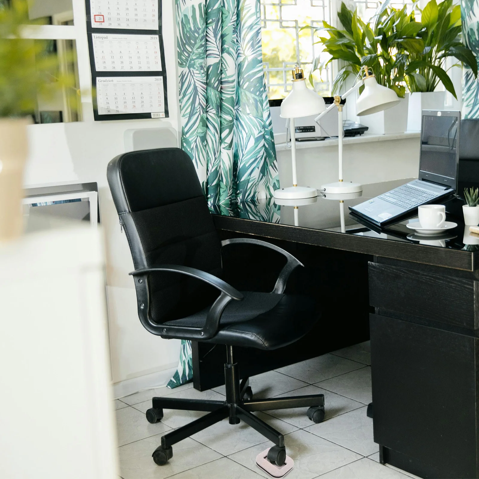 

5pcs Anti-Slip Chair Felt Pads Sturdy Wear-Resistant Floor Protector For Hardwood Carpet Tiles Wheel Stopper Furniture Caster