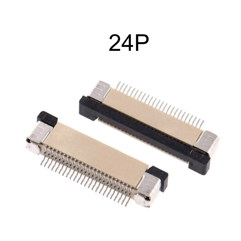 LCD Base Upturned Connection Spacing 0.5mm FPC Connector Pull-out Type 18pin-30pin Flat Cable Support Socket