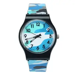 Camouflage Children Watch Analog Quartz Wristwatch Silicone Watches For Boys Girls Student Clock Relogio Infantil