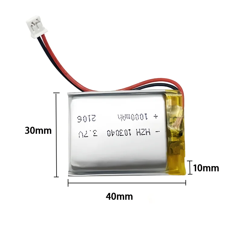 100% 오리지널 103040 리튬 폴리머 배터리, GPS 네비게이터, 블루투스 헤드셋 MP5, 1200MAH, 103040 에 적합, 3.7V