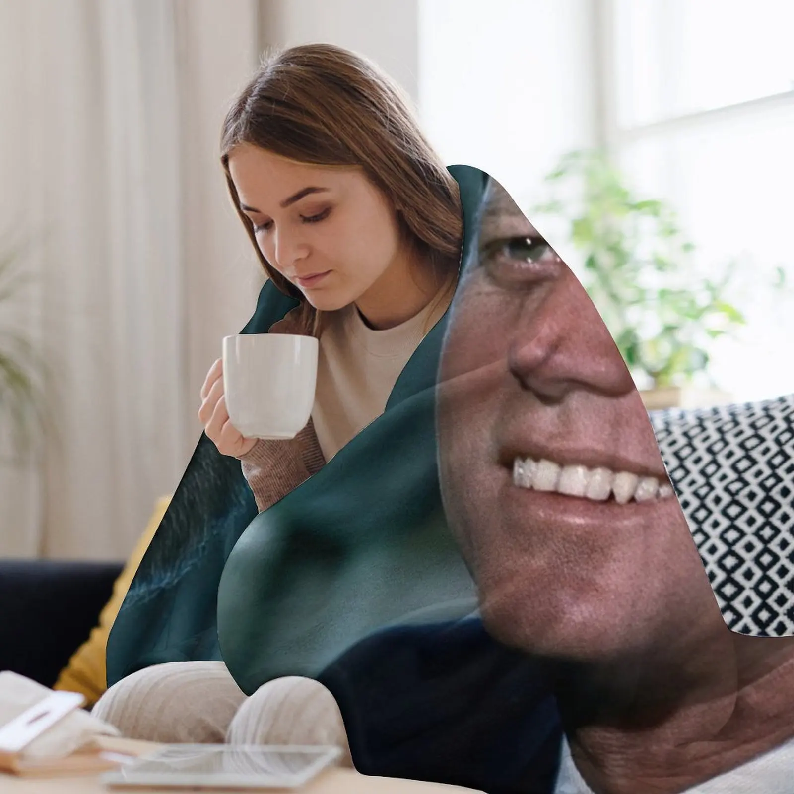 جون كينيدي JFK بورتريه رمي بطانية فاخرة لطيف منقوشة فاخرة رمي الفانيلا البطانيات