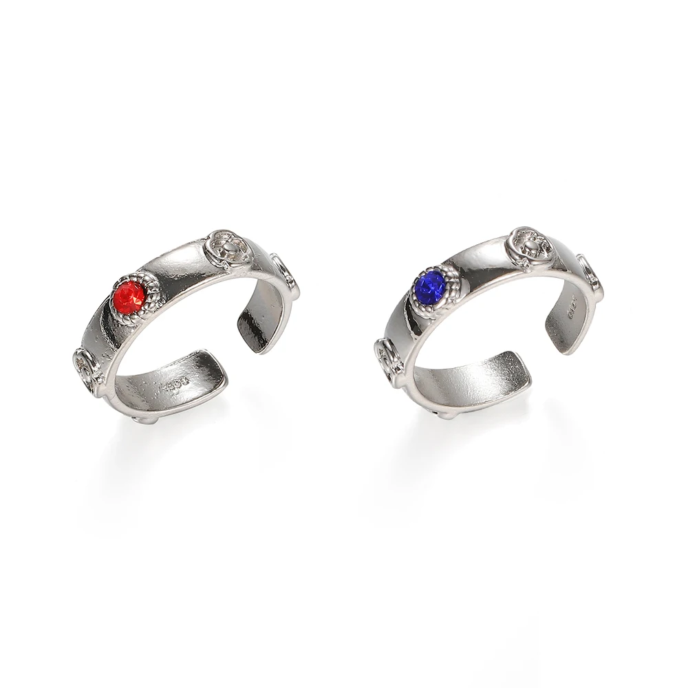 Vintage Geschnitzter Offener Ring mit Nischendesign, Verstellbarer Punk-Stil Paarring, Personalisierte Schmuckdekoration Geschenk – Detail 7
