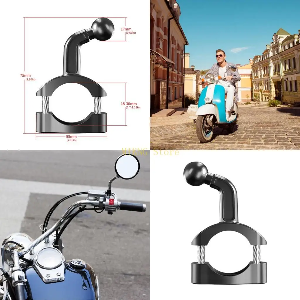 

Крепление на руль 17 мм, основание с шаровой головкой для держателя телефона для мотоцикла, зажим для крепления, лучшая
