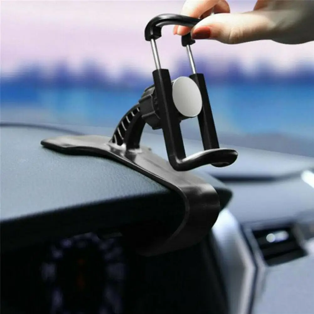 Car Dashboard Clip Mount Phone Holder Stand Universal Cell Phone GPS Support Clip Bracket Rotatable For IPhone K2V4