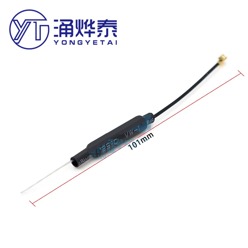 YYT 2PCS 2.4G WIFI built-in transmitter built-in gain omnidirectional copper tube antenna with insulating sheath ipx interface