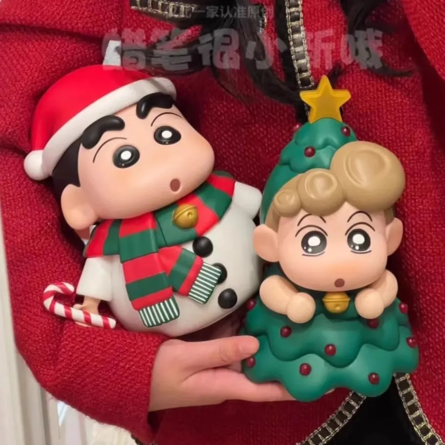 New Christmas Crayon Little Novice Snowman Little New Christmas Tree Little Aoi Tide Play Model Desktop Ornament Doll Doll Gift
