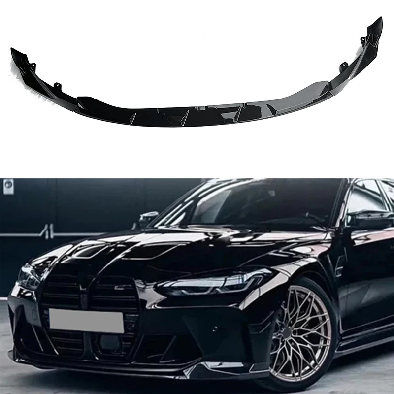 

Передний сплиттер-спойлер для бампера BMW G80 M3 G82 M4 2021 2022 2023 2024, диффузор, тюнинг-комплект из ABS-пластика
