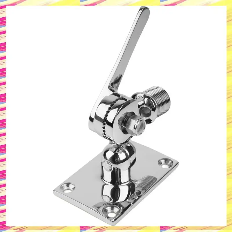 ABJJ Marine VHF Antenna 316 Stainless Steel Adjustable Base Mount For Boats