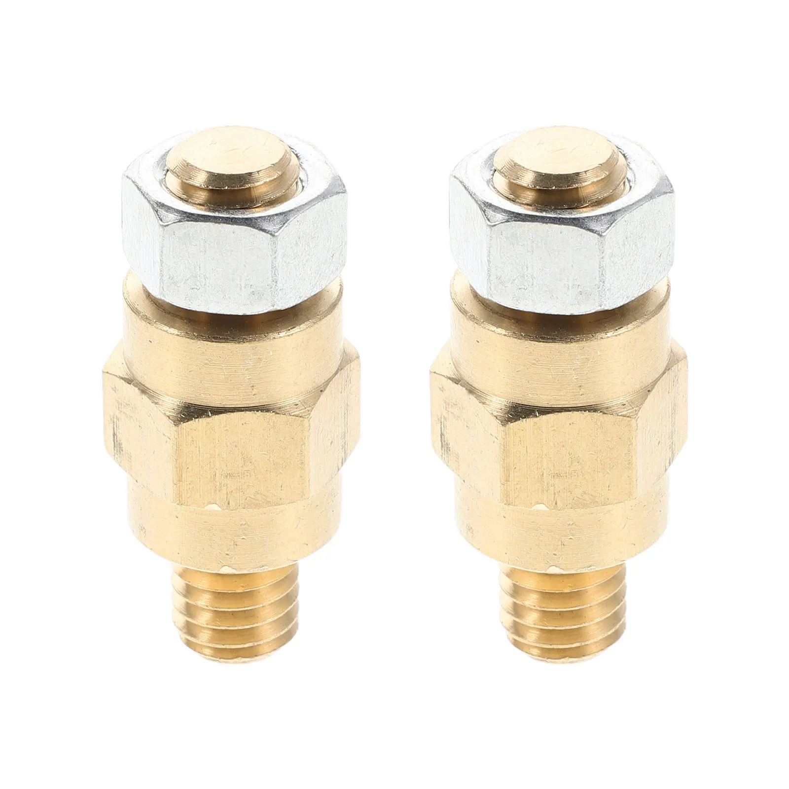 

1Pair Side Post Battery Terminal Bolt Extender Brass Stud Adapter for Car Starting Reliable Power Delivery Wide Compatibility