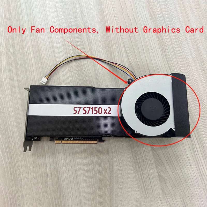 

Fits AMD MI25 MI50 MI60 MI100 MI210 s7150 X2 Graphics Card Turbo Heat Sink fan Cooling Fan New 1PCS