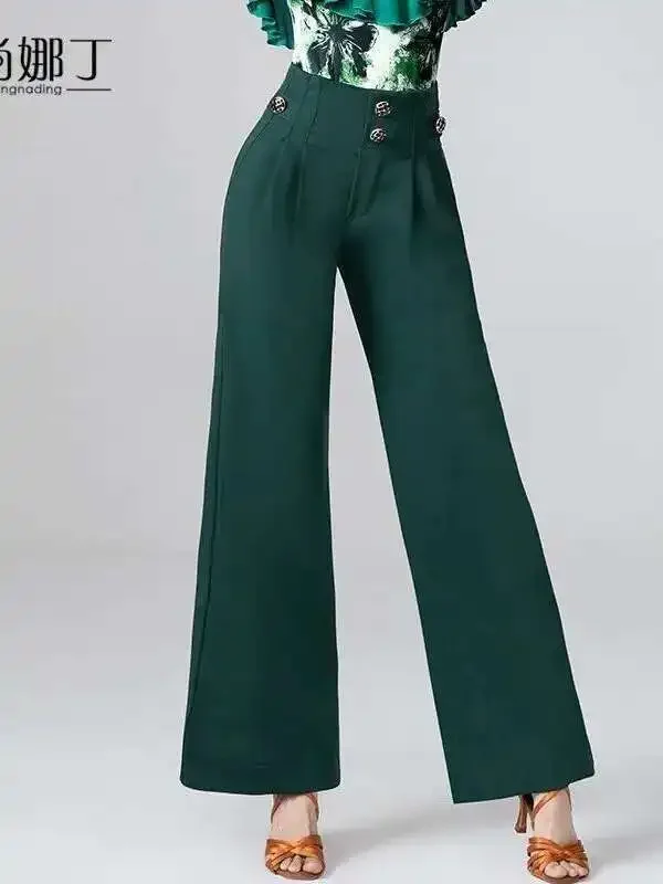 

National Standard Dance Modern Waltz Dance High Waist Pants New Style Dance Performance Costume