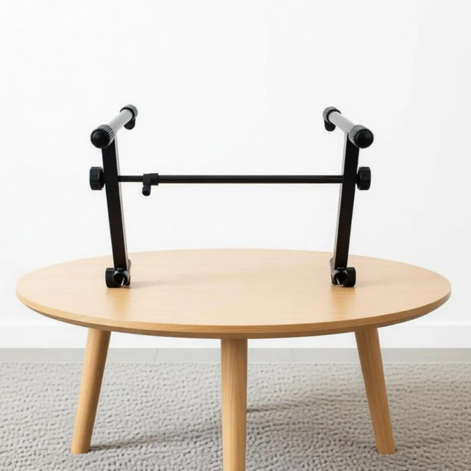 Iron Double Keyboard Holder X-type Stand Extension for Electronic Piano Musicians in Studio or Live Settings