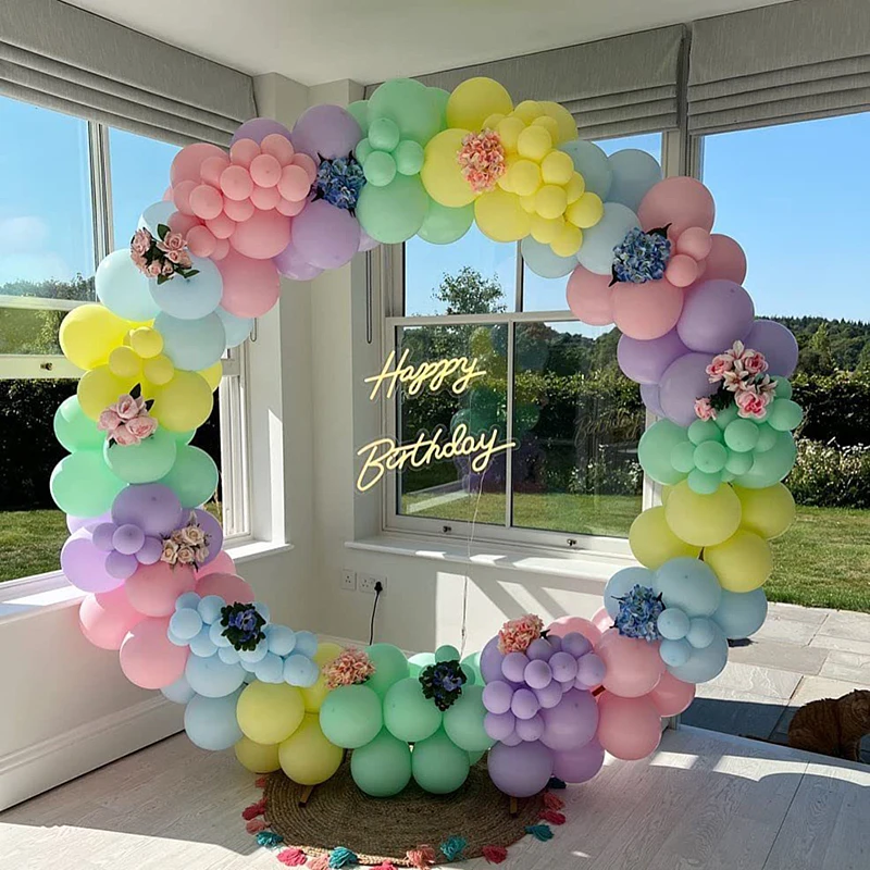 Macaron Balloon Set, Round Garland Arch Kit, Wedding, Birthday Party Decoration, Kids Globos, Latex Balloon, Baby Shower Decor