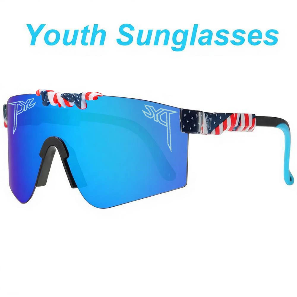 Alter 5–16 Jahre, Jungen und Mädchen, Jugend-Sonnenbrille, Kinder-Sonnenbrille, PITS OCTAL VIPERS TRABEC, Sport- und Wanderbrille, Baseball- und Softball-Brille – Detail 3