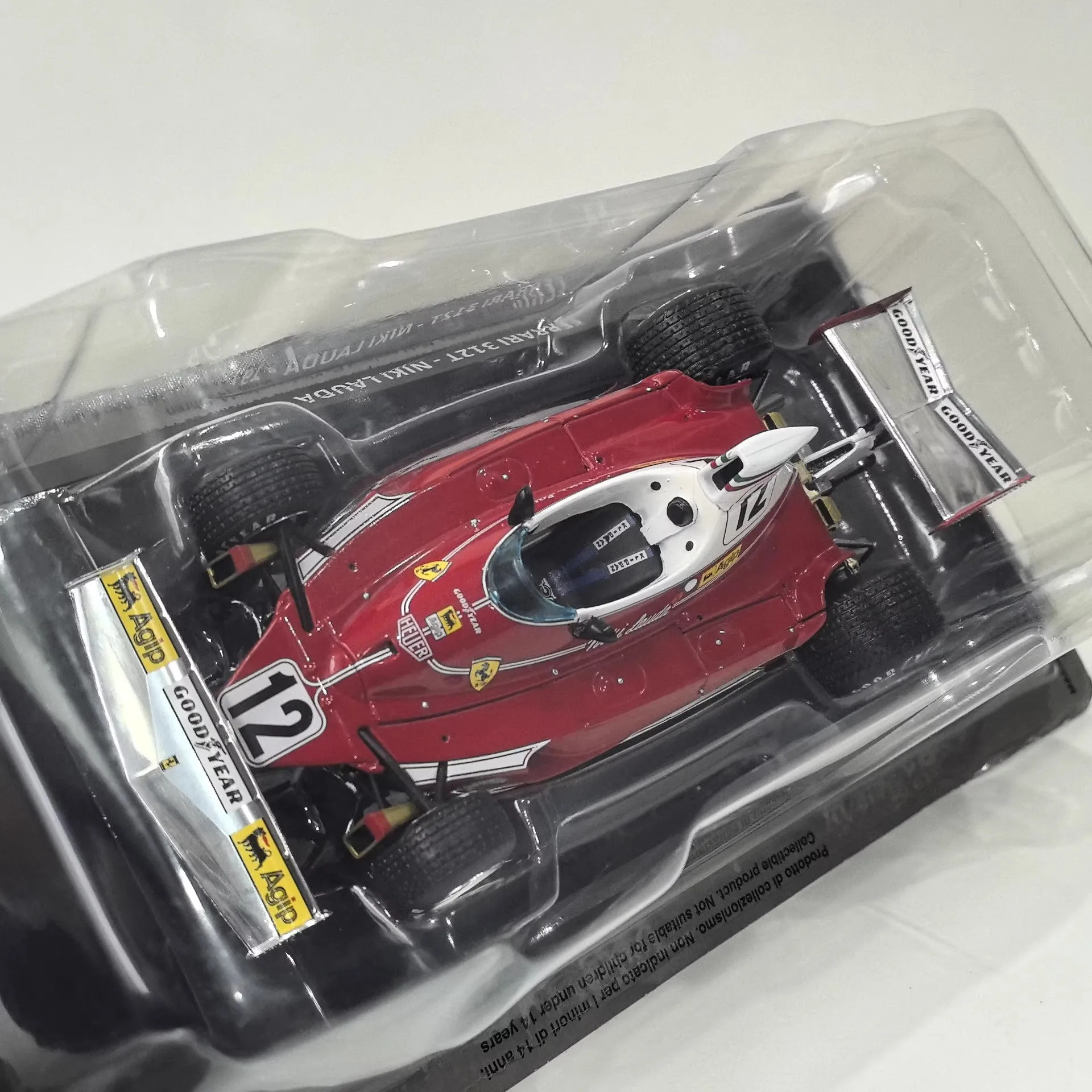 Modelo a Escala 1:24 de IXO, 312T # Modelo de Coche de Carreras de Fórmula 1 de 1975, Escala 1:12, en Aleación