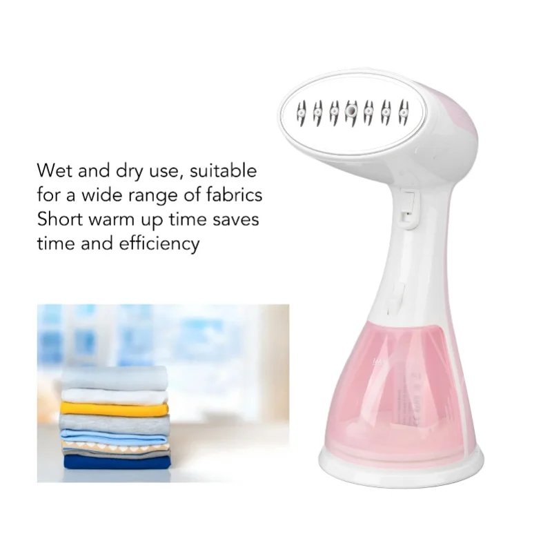 Pink Travel Compact Steam Iron Portable Electric Steam Iron Small Steam Brush Iron