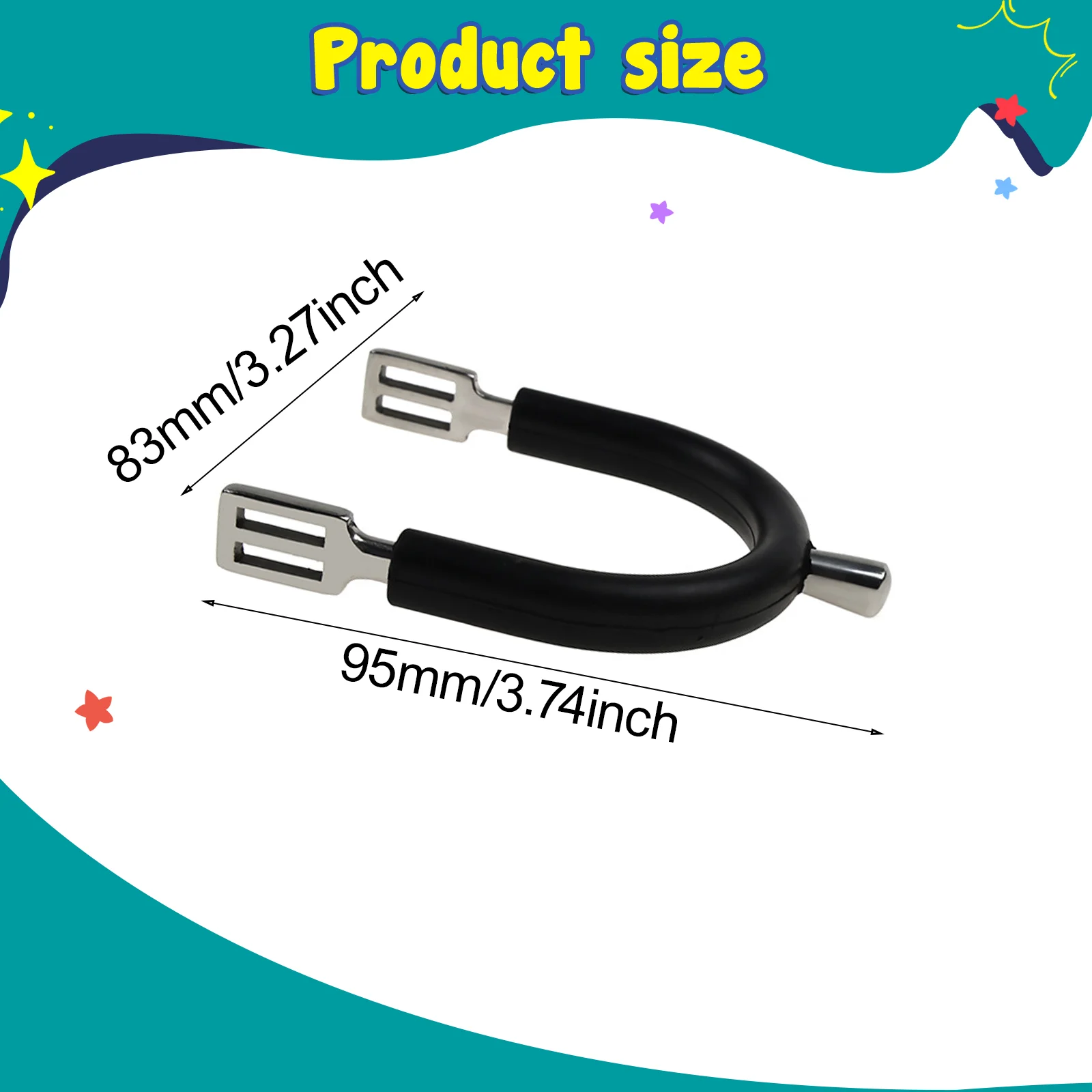 2 шт., аксессуары для конного снаряжения с резиновым покрытием для соревнований, декор для конных ботинок английского типа для мужчин