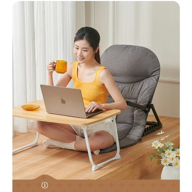 Student Dormitory Lazy Bed Back Chair with Armrest Elderly Sedentary Bed Chair Bracket E-sports Lazy Sofa Living Room Furniture