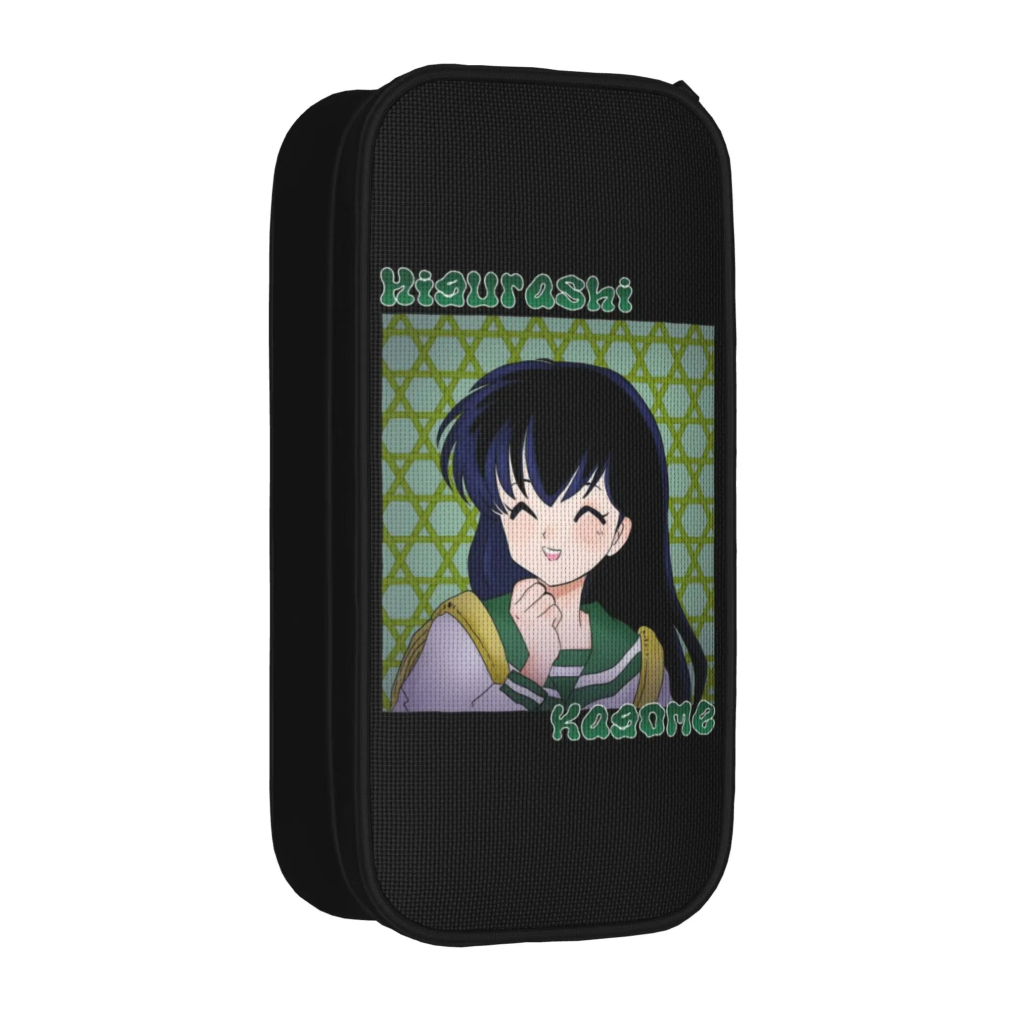 Classic Doodle Kag Inuyashas Pencil Case  Pencilcases Pen Box Kids Large Storage Bag Students School Zipper Stationery view 3