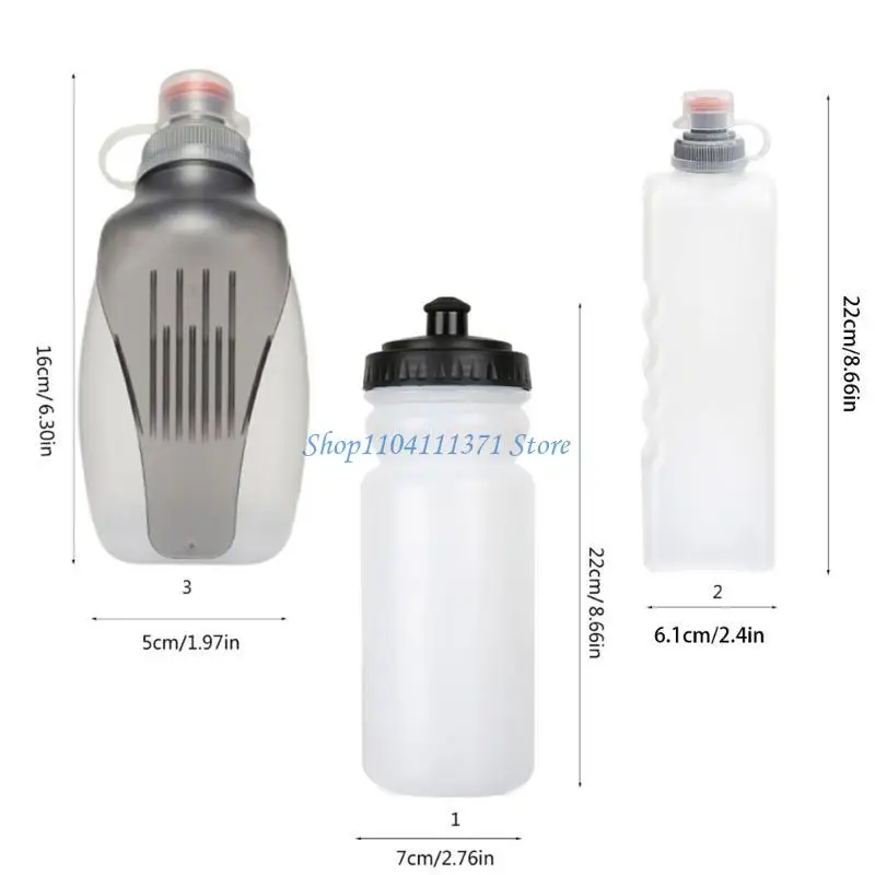 Plastic Running Water Bottle Portable Fuels Belts Replacement Bottle Easily Squeeze Handheld Sports Water Bottle - Image 6