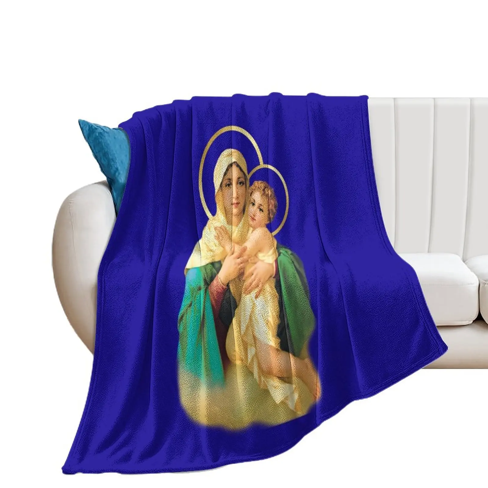 Our Lady of Schoenstatt Virgin Mary Catholic Saint 2020-020 Throw Blanket warm winter Softest Cute Blankets