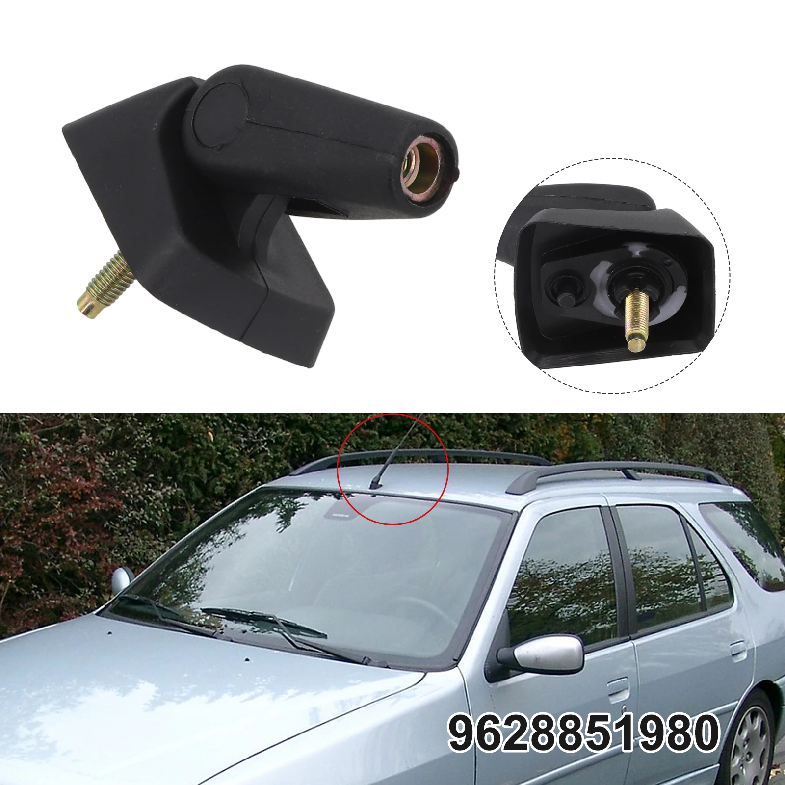 

For Car Roof Car Antenna Mount Roof Antenna Base Stable Characteristics OEM Part Number 9628851980 Easy Installation