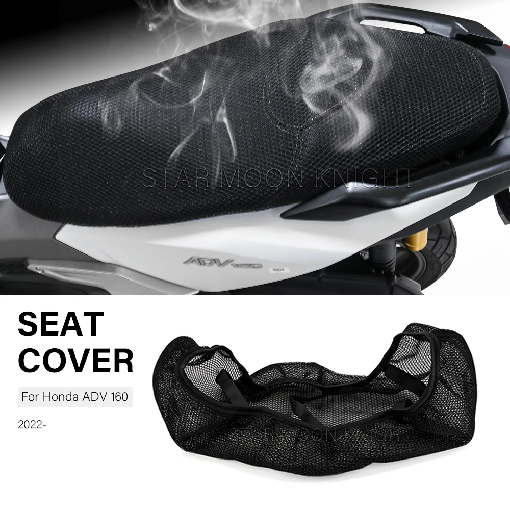 For Honda ADV 160 ADV160 2022- Scooter 3D Mesh Breathable Rider Seat Cover cooling Seat Cushion