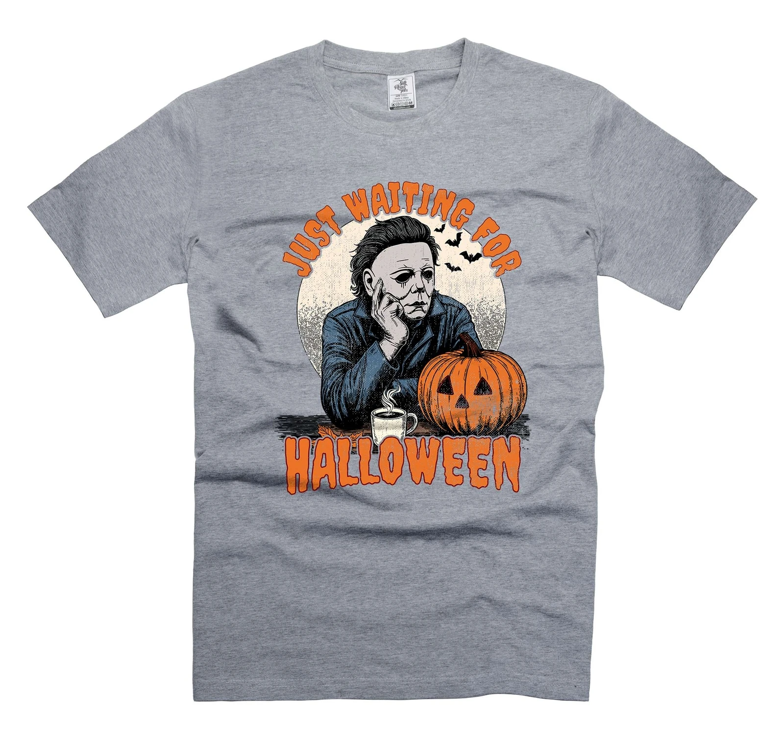 2025 تي شيرت الهالوين للرجال قميص مايكل مايرز فقط ينتظر قميص الهالوين هدية العيد بأكمام قصيرة #3