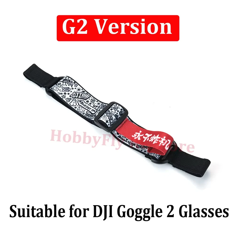 Adjustable Graffiti Head Strap Battery Storage Headband NEVER CRASH Fit FATSHARK SKYZONE FPV Goggles 2 Spare Parts