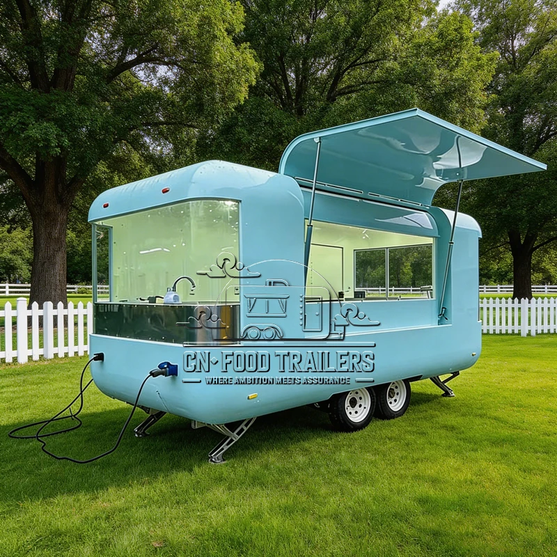 

Прицеп-фудтрак CN Food Trailer: высокопроизводительный, полностью оборудованный, мобильная кухня для пиццы, бургеров, хот-догов, мороженого, кофе и др.