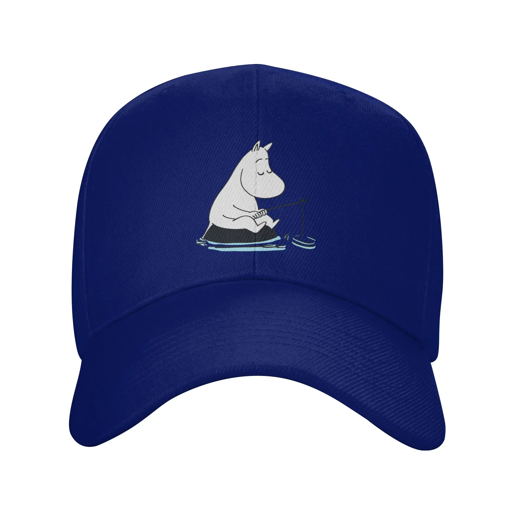Men Women Moomings Moomintroll Fishing Cap Popular Baseball Cap Polyester Hats Trucker Worker Cap Breathable Dad Hat Summer
