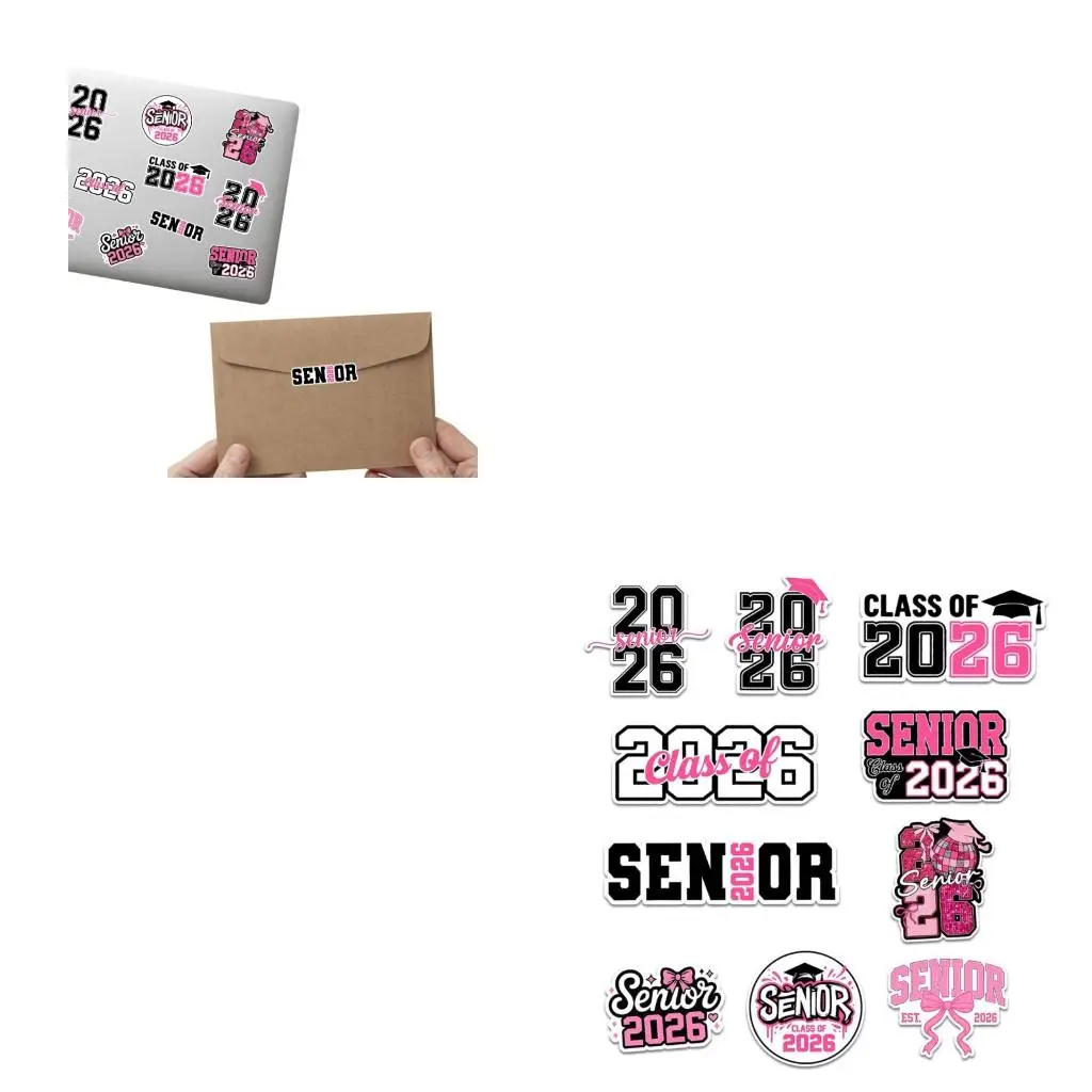 

Senior Year 2026 Stickers Set Dynamic Designs For Laptops Water Bottles Decorations