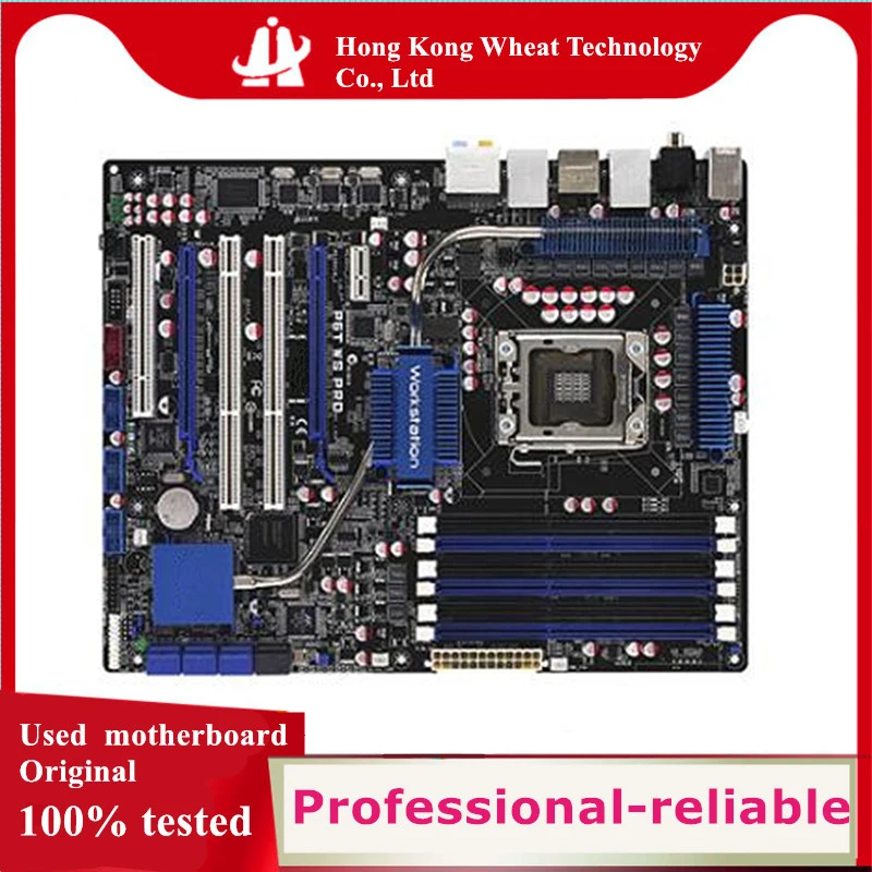 For Intel X58 P6T WS Pro motherboard Used original LGA 1366 LGA1366 DDR4 24GB USB2.0 SATA2 Desktop Mainboard