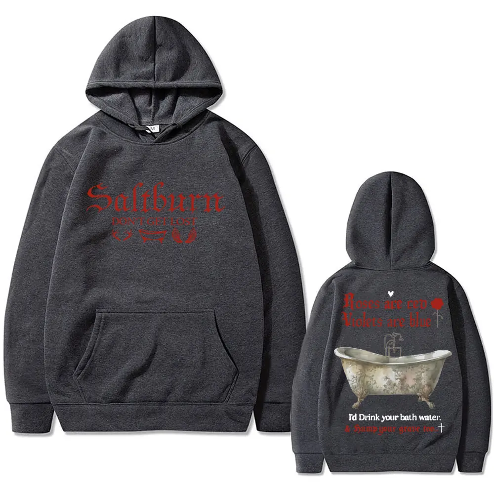 Movie Saltburn Don't Get Lost Graphic Hoodie Men Women Casual Oversized Hoodies Men's Fashion Vintage Sweatshirt 90s Streetwear